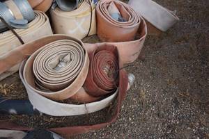Large Lot of Godwin Pumps of America DistributionOutput Hoses In Assorted Sizes