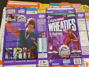 lot 54 image: Collectible Wheaties Boxes