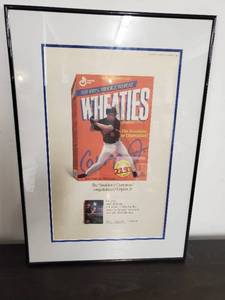 lot 60 image: Framed Wheaties Poster