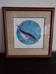 lot 62 image: Signed And Numbered Les Kouba Print Yellowfin Tuna
