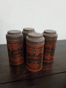 lot 151 image: Vintage Spice Containers