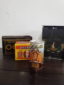 lot 152 image: Vintage Beer Can And Tins