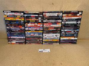 lot 36 image: Collection of 100 DVD Movies in New or Usable Condition