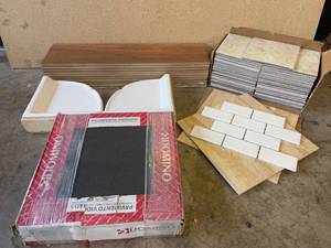 lot 41 image: Project Lot of Ceramic Tile and Shower Shelves