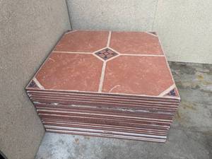 lot 43 image: Spanish Inspired 23 individual 18x18 Ceramic Tiles