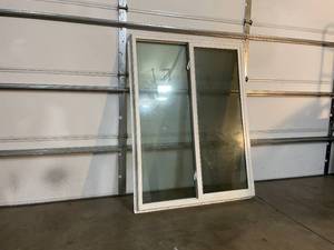 lot 55 image: 42x57 JenWeld White Vinyl Exterior High Efficiency Window with Screen