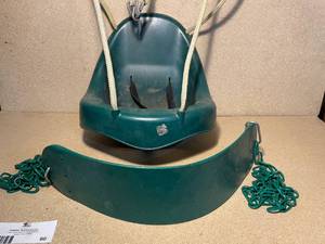lot 60 image: Childrens Outdoor Playset Toddler Swing and Standard Swing Accessories