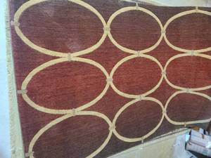 Shaw Firebrick Red Area Rug 36x56