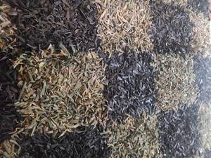Camo Leather Area Rug 5x79
