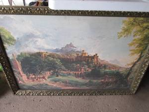 Large vintage Renaissance style pai...