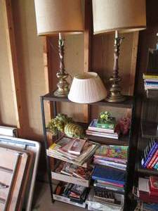 5-Tier four foot tall metal shelf w...