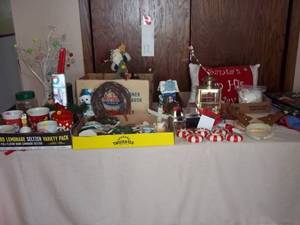 Christmas lot includes mugs, candle...