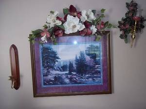 Framed print 30.524.5 and wall ...