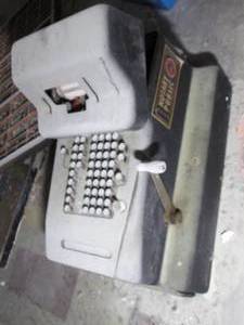 Antique McCaskey cash register...