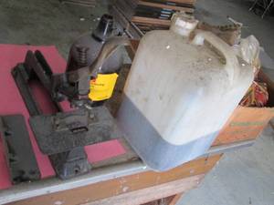 Vintage press with photography bott...
