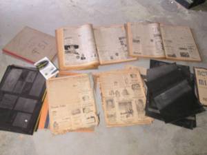 Lot of vintage newspaper proofs...