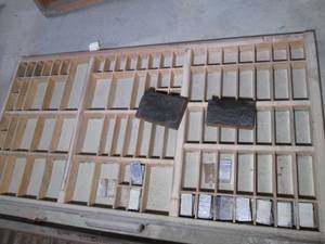 Organizer drawer of printing press ...