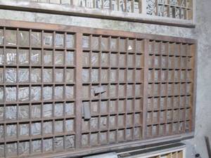 Organizer drawer of printing press ...