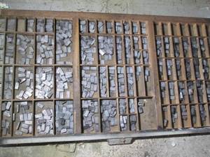 Organizer drawer of printing press ...