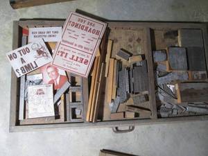 Organizer drawer of printing press ...
