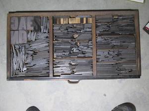 Organizer drawer of printing press ...