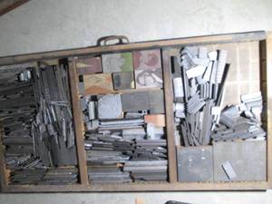 Organizer drawer of printing press ...