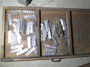 Organizer drawer of printing press ...