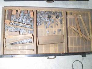 Organizer drawer of printing press ...