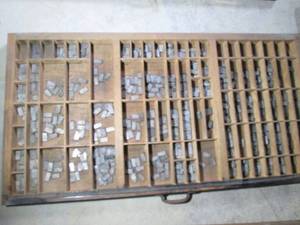 Organizer drawer of printing press ...