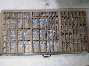 Organizer drawer of printing press ...