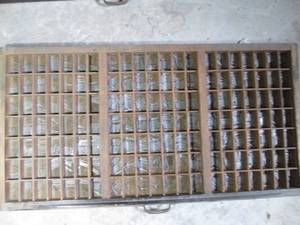 Organizer drawer of printing press ...