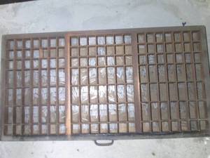 Organizer drawer of printing press ...