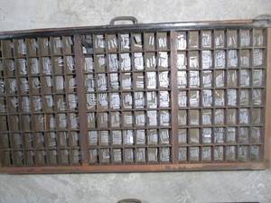 Organizer drawer of printing press ...