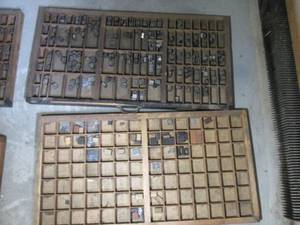 Organizer drawer of printing press ...