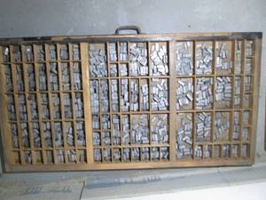 Organizer drawer of printing press ...