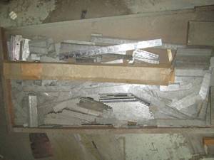 Lot of printing press dies.  Brin...