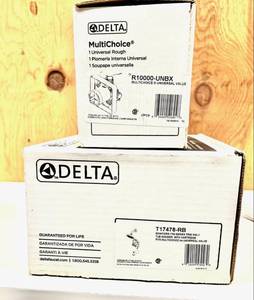 lot 9 image: Delta Multi choice tub  shower tri...
