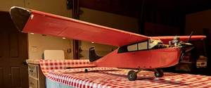 lot 18 image: Old RC Model plane with 64.5 wing ...