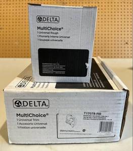 lot 97 image: Delta shower trim kit in D. Bronze ...