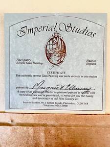 lot 111 image: Imperial Studios framed reverse gla...