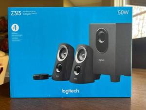 lot 453 image: Logitech 50 watt sound system for PC