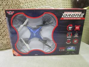 lot 26 image: (EW3) Sky Rider Metal Alloy Drone Q...