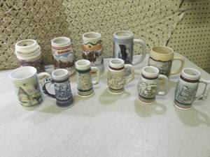 lot 42 image: (CS) Assorted Steins Budweiser Avon...