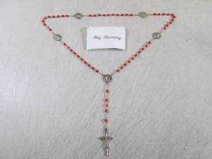 lot 106 image: (CNTR) Red My Rosary Necklace with ...