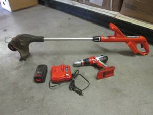 lot 129 image: (FS) Black & Decker Weed Whip and D...