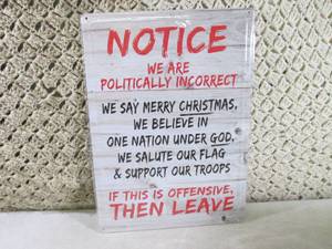 lot 144 image: (EC1) Notice Politically Incorrect ...