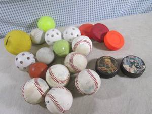 lot 170 image: (BS) 2 Collector Hockey Pucks, Base...