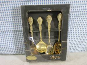 lot 184 image: (BS) Rogers 4pc 24 Carat Gold Plate...