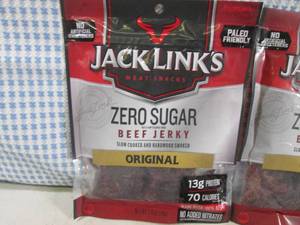 lot 225 image: (B-1) 6 Bags Jack Links Zero Sugar ...