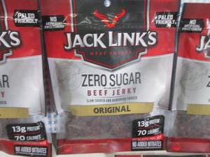 lot 228 image: (B-1) 7 Bags Jack Links Zero Sugar ...